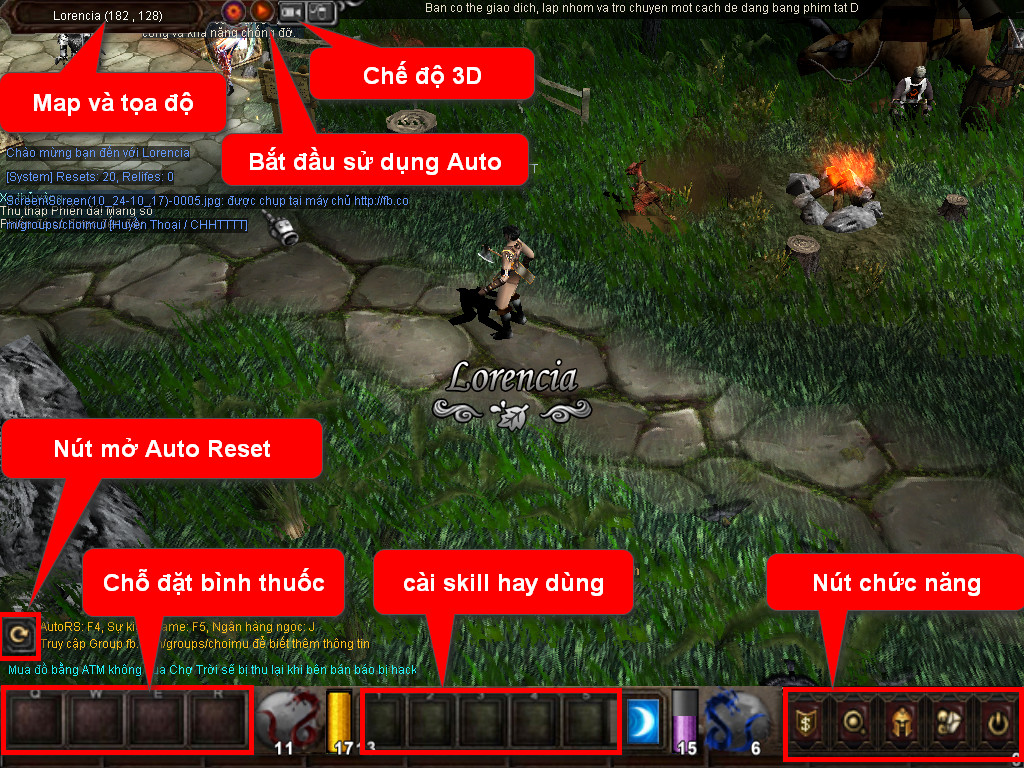 Chức năng chính của Game MU Uy Long